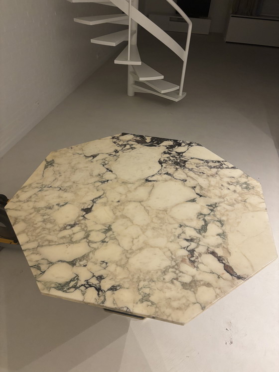 Image 1 of Art Deco dining table Calacatta viola marble