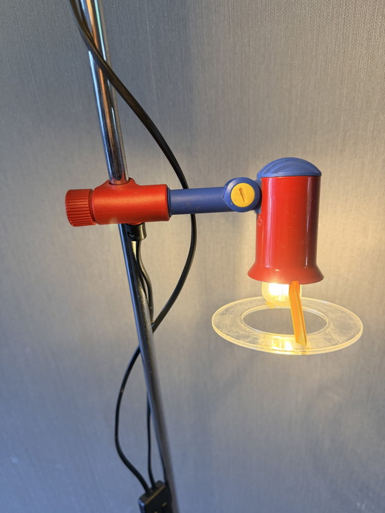 Vintage MIWI / Brilliant Leuchten Floor light – 80s – Memphis Design – Metal, Plastic (photo 3 of 9)