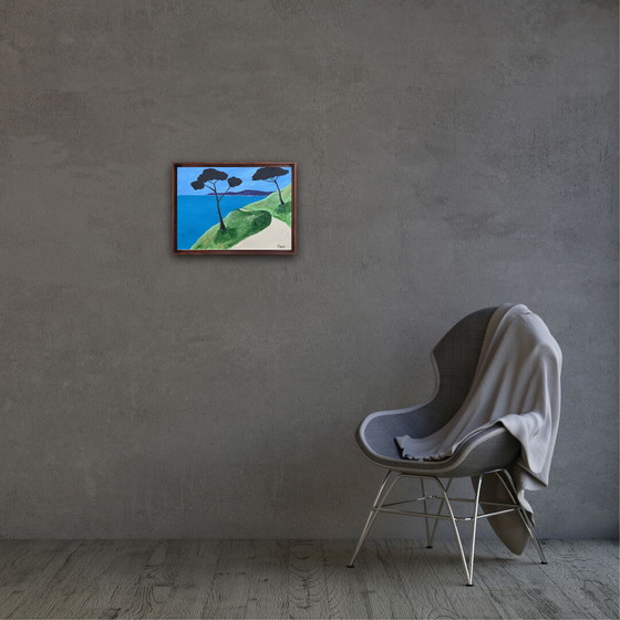 Image 1 of El Sendero Costero. Acrílico de Frédéric Cadiou 