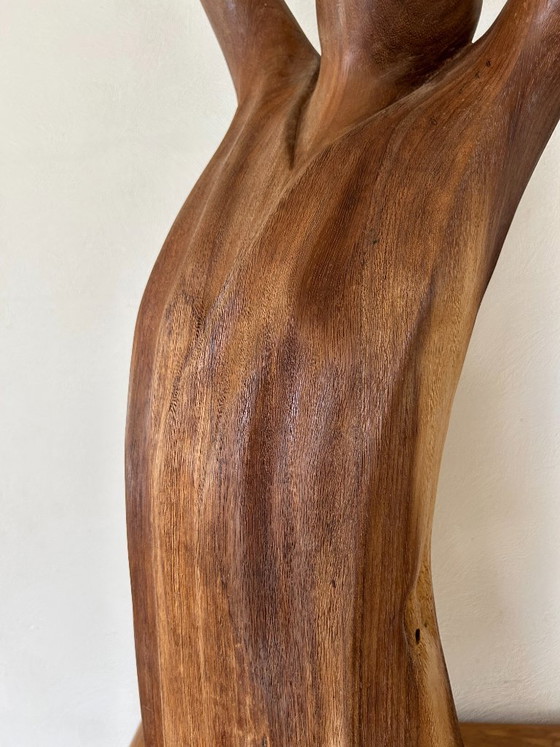 'Atlas' mit dem Globus, eigen werk, Dekorative Objekte, Holz, Beige, Modern (Foto 13 von 13)