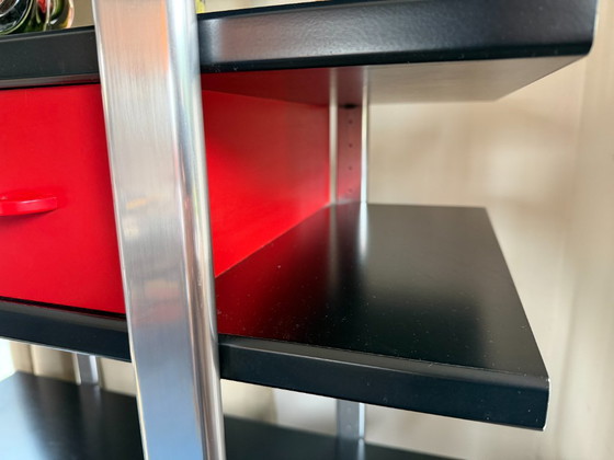 Mid Century Postmodern Interlübke Duo Kast – Wandkast, Metal, Wood (photo 12 of 12)