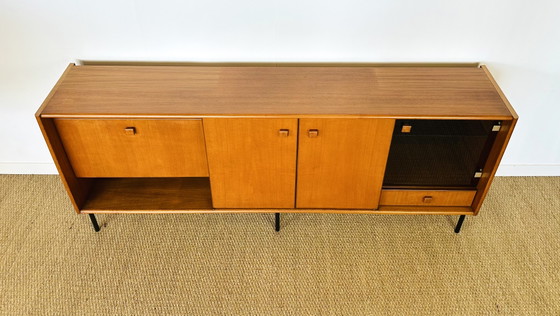 Image 1 of Hoge Scandinavische teakhouten dressoir, jaren 60