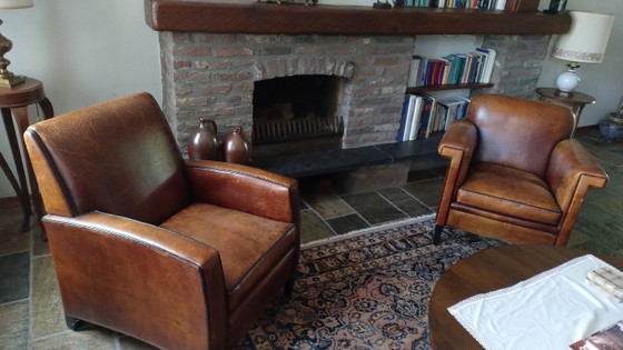 Image 1 of Salón Atelier - cuatro sillas de piel de oveja