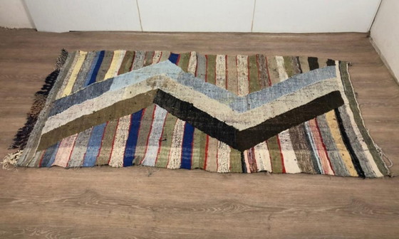 Image 1 of Marokkanischer Teppich, handwerklich, en laine, 250 x 100 cm