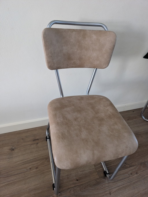 Sedie Gispen – eetkamerstoelen, Metal, Leather (photo 2 of 11)