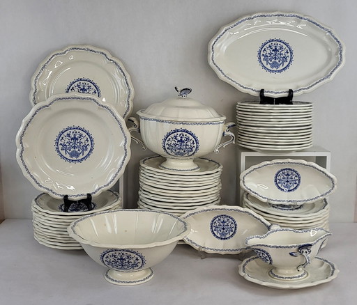 Service De Vaisselle Gien Décor Rouen / 56 Teile 1960's