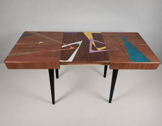 Vintage beukenhouten tafel, jaren 70 – Eettafels, Wood (photo 5 of 10)