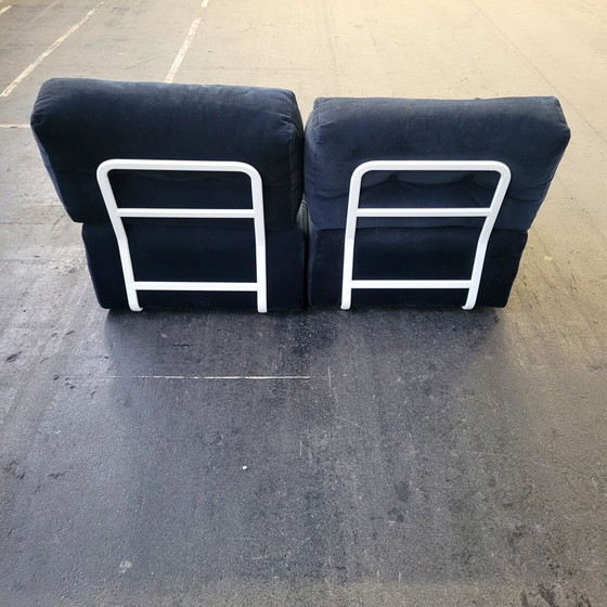 Fauteuil / canapé vintage IKEA Rörberg, Canapés 2 places, Coton, Aluminium, Rose (photo 6 sur 9)