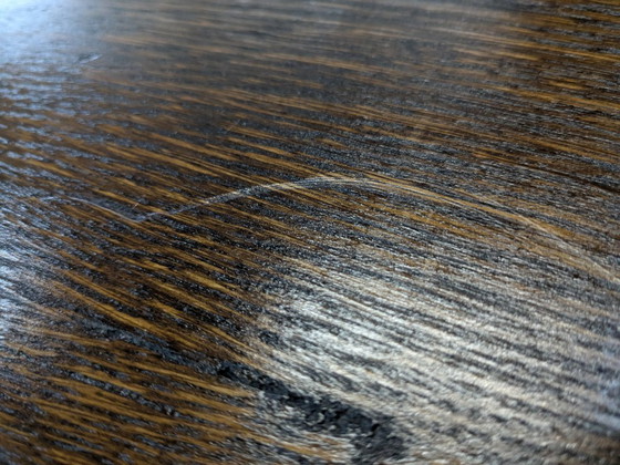 Image 1 of Wilhelminian coffee table | Late 19th century | Antique dining table with wood grain | Vintage furniture