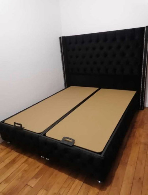 bed with storage and mattress