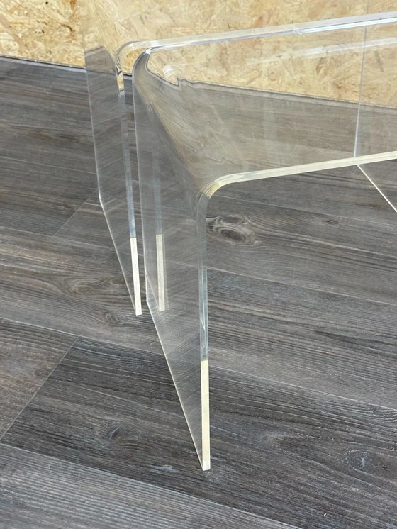 Image 1 of 60s 70s side tables Nesting Tables Acrylic Plastic Space Age Design