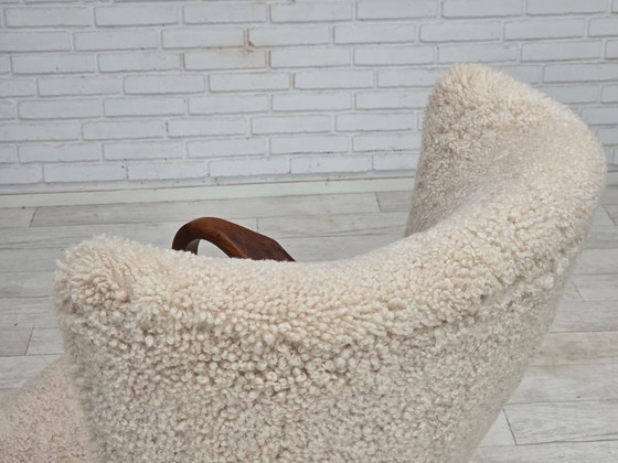 Anni '60, design danese di Alfred Christensen, rivestito, pelle di pecora. – Poltrone, Other (photo 18 of 18)