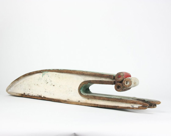 Image 1 of Timone antico in legno a scatto