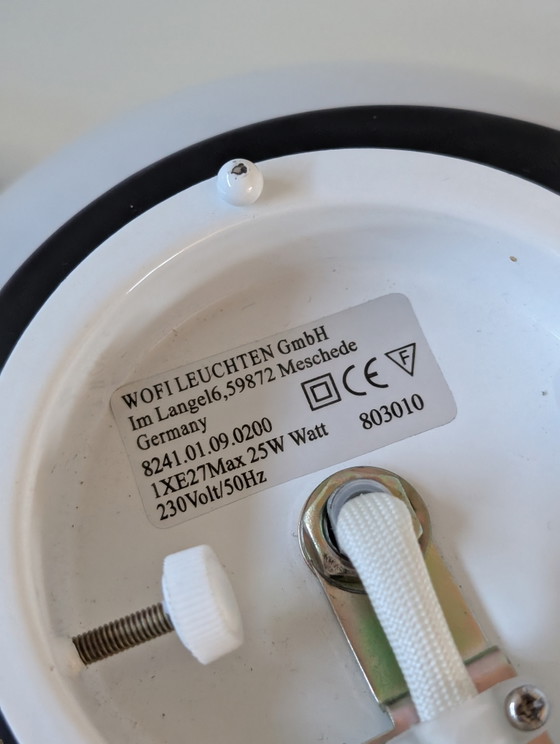Wofi Leuchten Swirl Black & White Lamp – Tafellampen, Glass, Plastic (photo 7 of 8)