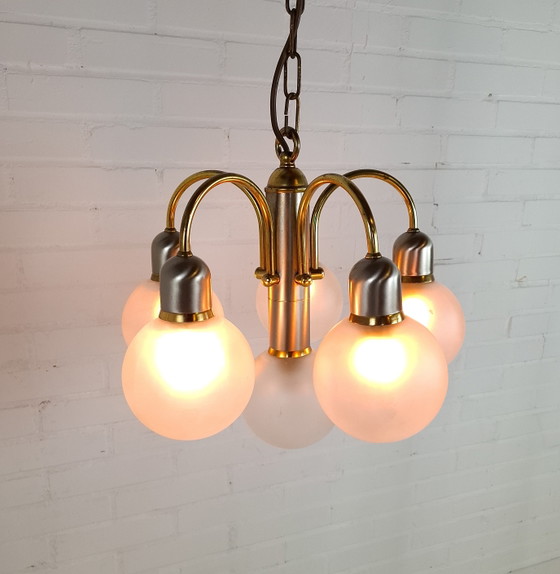 Image 1 of Lampe à suspension vintage Solken Leuchten, ère spatiale des années 70