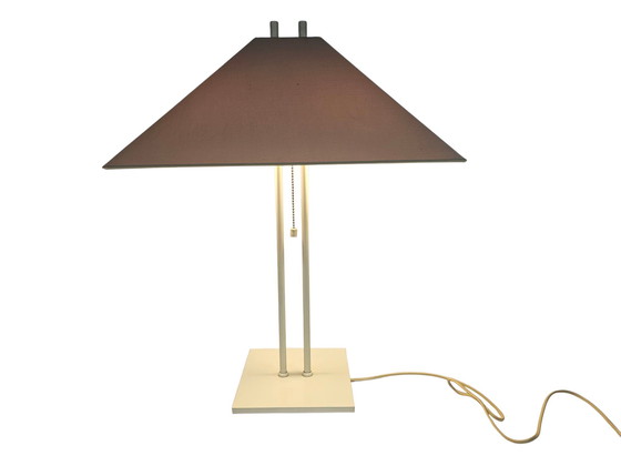 Image 1 of Dijkstra - Dijkstra Holland - Hollywood Regency Style - White - Beige - Table Lamp - 70's