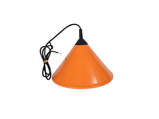 Image 1 of Vintage - Arancione - 'Cappello da strega' - Lampada a sospensione - Postmoderna - Anni '80