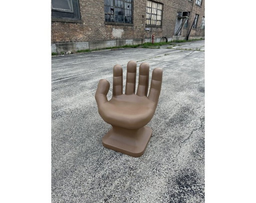 Lichtbruine / Bruine Stoel met Linkerhandvorm, 81 cm Hoog, Volwassenmaat, 70's Retro Eames iCarly Nieuw