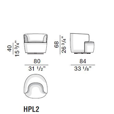 Image 1 of Poltrona Elain Molteni&C
