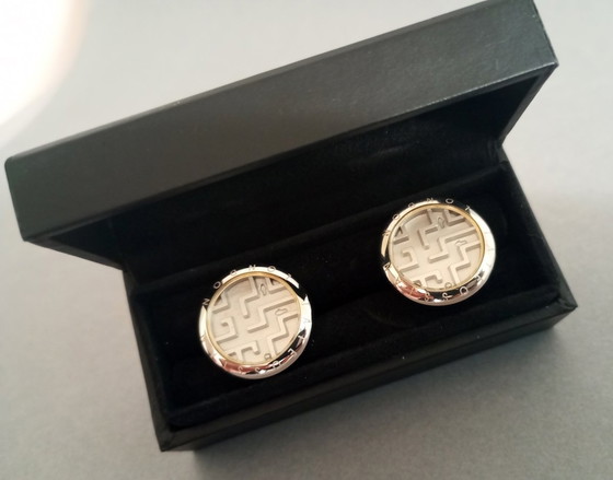 Image 1 of Rari gemelli da polso "Maze Asymetric" di Tateossian London, designer vintage, anni '90