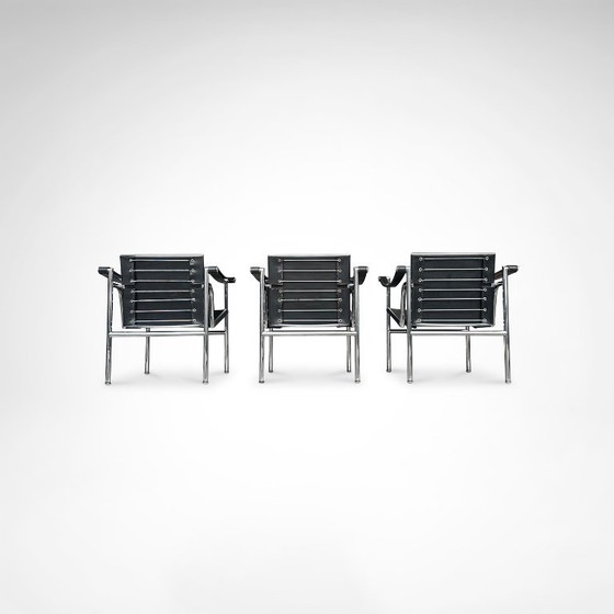 Image 1 of Poltrona vintage LC1 di Le Corbusier et al per Cassina, set di 3 pezzi