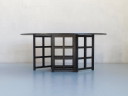 Zwart gebeitst essenhouten tafel van Charles R. Mackintosh, Cassina-editie