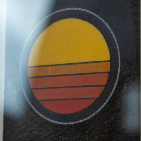 Image 1 of 1x 1970s Italian modern art lithograph poster created by Angela Trapani