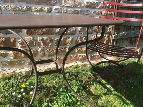 Smeedijzeren tuinmeubelset – Tuinmeubelen, Vintage (photo 8 of 9)