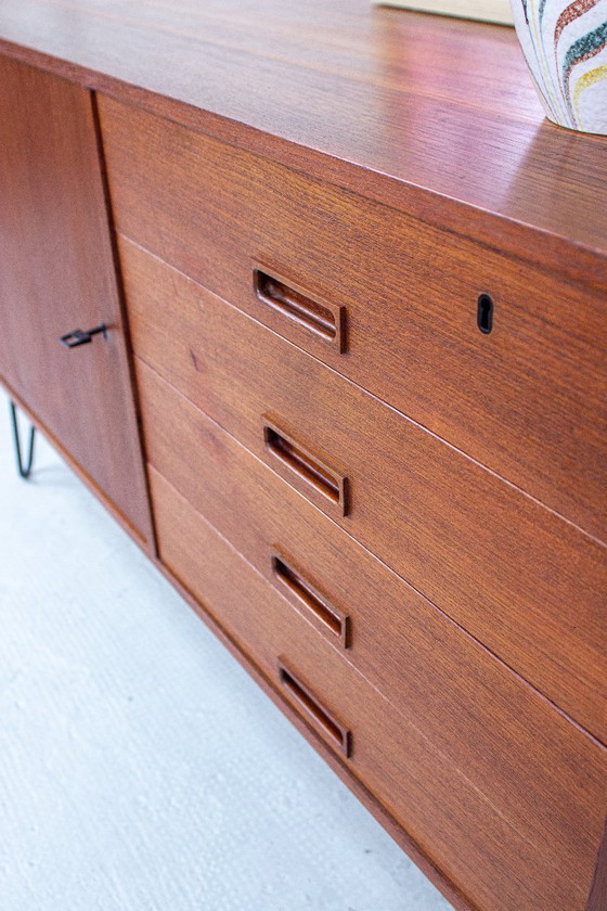 Image 1 of Vintage teak chest of drawers sideboard Danish mid century 60s