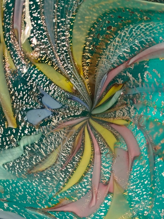 Cenicero de cristal de Murano verde de los años 70 – Objetos decorativos, Murano Glass (photo 7 of 14)