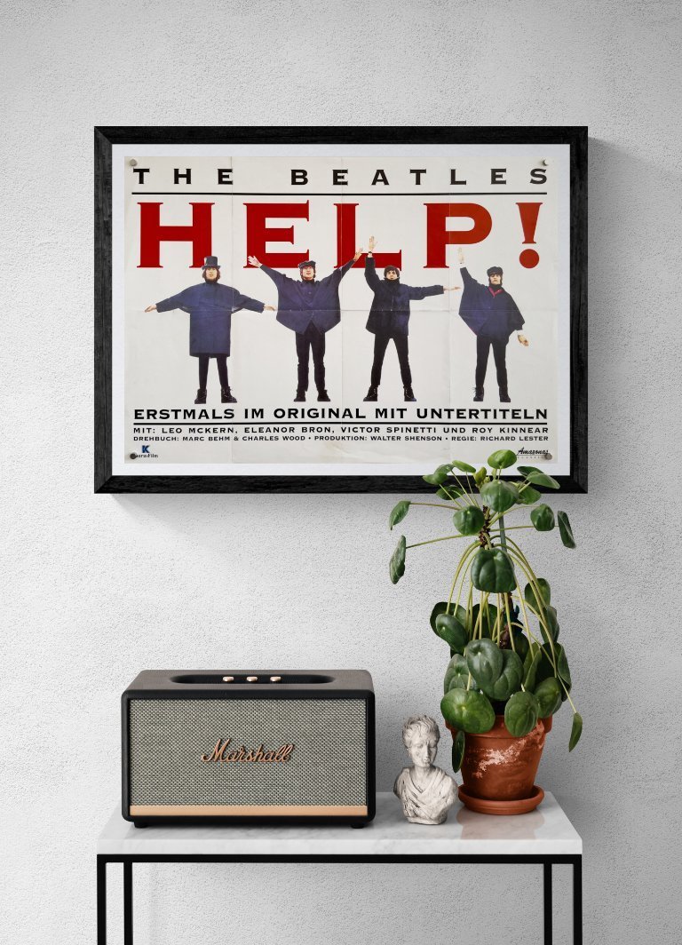 🎵 The Beatles – Help! – 1965 – Original vintage B2 Poster
