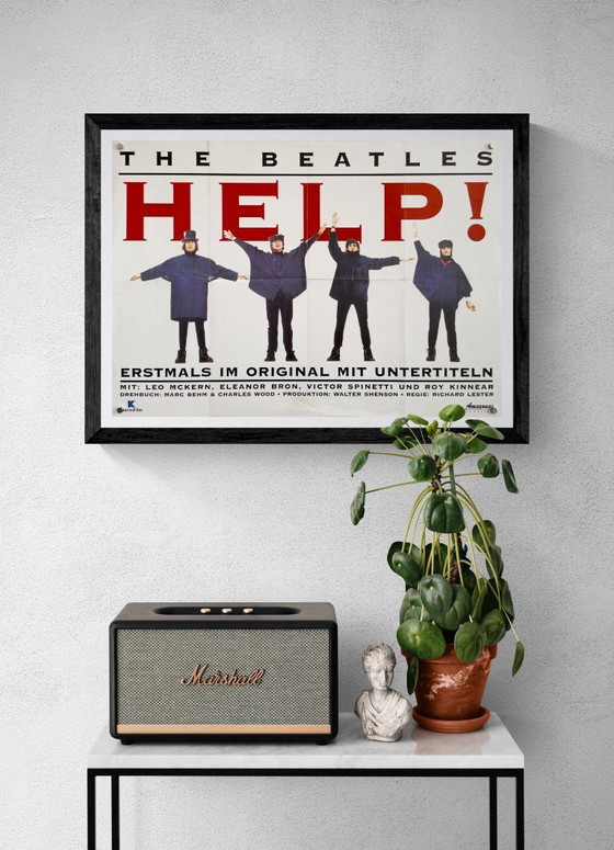 Image 1 of 🎵 The Beatles – Help! – 1965 – Original vintage B2 Poster (Germany)