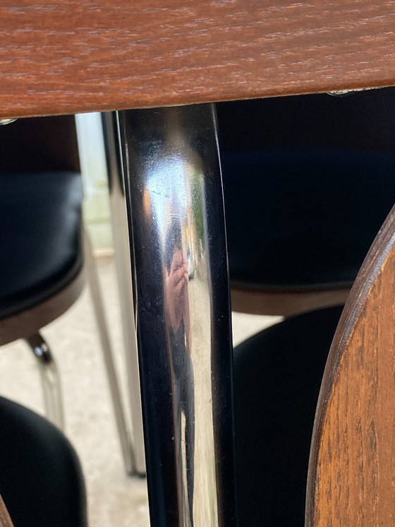 Image 1 of Mesa de teca Sam y cuatro sillas, modelo Fusion, de Sandra Kragnert para IKEA, Suecia, años 90