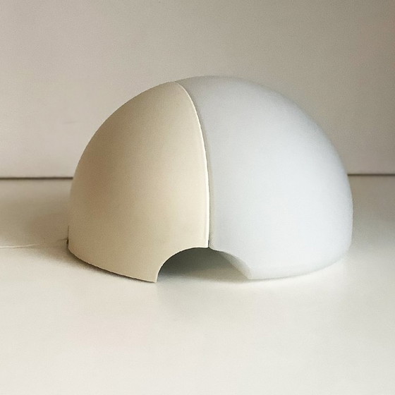 Image 1 of Lampada da parete vintage in vetro dell'era spaziale HP Leuchten Globe anni '70