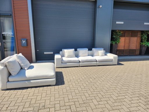 Minotti - Divano e modulo lounge Jagger a 3 posti di Rodolfo Dordoni