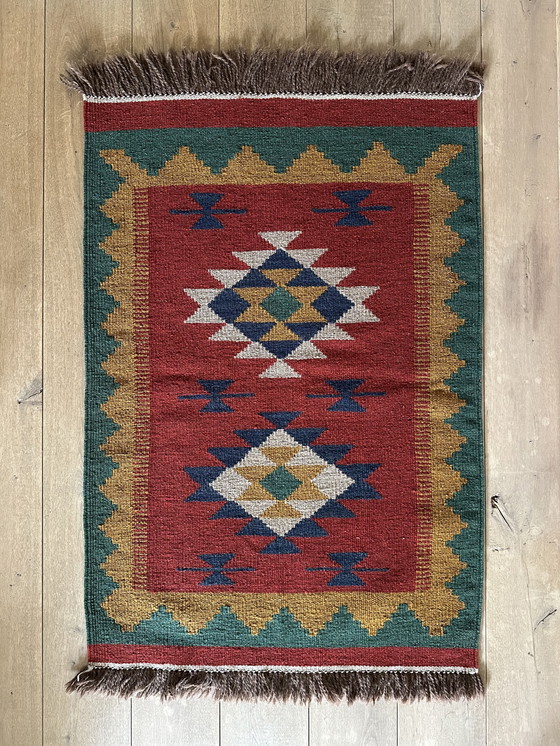 Image 1 of Autentico Kelim persiano tessuto a mano Nuovo 116 x 87