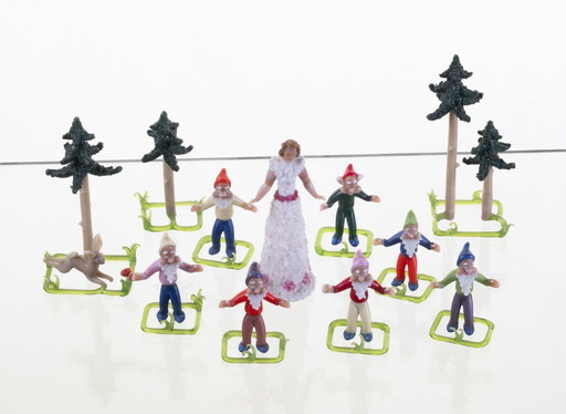 Vintage Glass Figurine Set, Jaroslav Brychta, 1930s–1940s