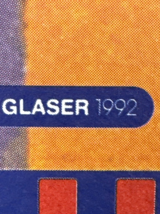 Image 1 of Campari – 1992 – Poster pubblicitario vintage originale di Milton Glaser – Pop Art – 89x66/27 cm Trapezio