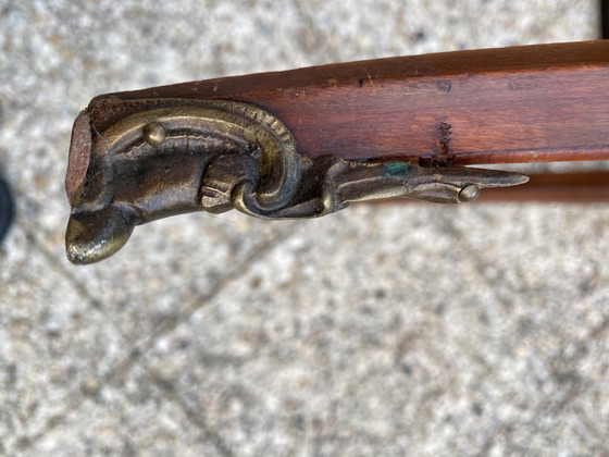 Image 1 of Louis XV style round marble coffee table