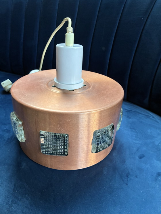 Vintage Einar Backstrom Hanglamp – Hanglampen, Copper, Plastic (photo 2 of 10)