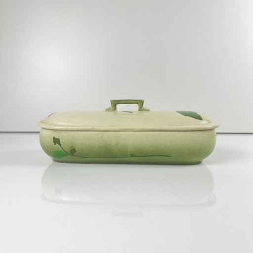 Toilet/zeepbakje van Sarreguemines, art nouveau-stijl, eind 19e - begin 20e eeuw