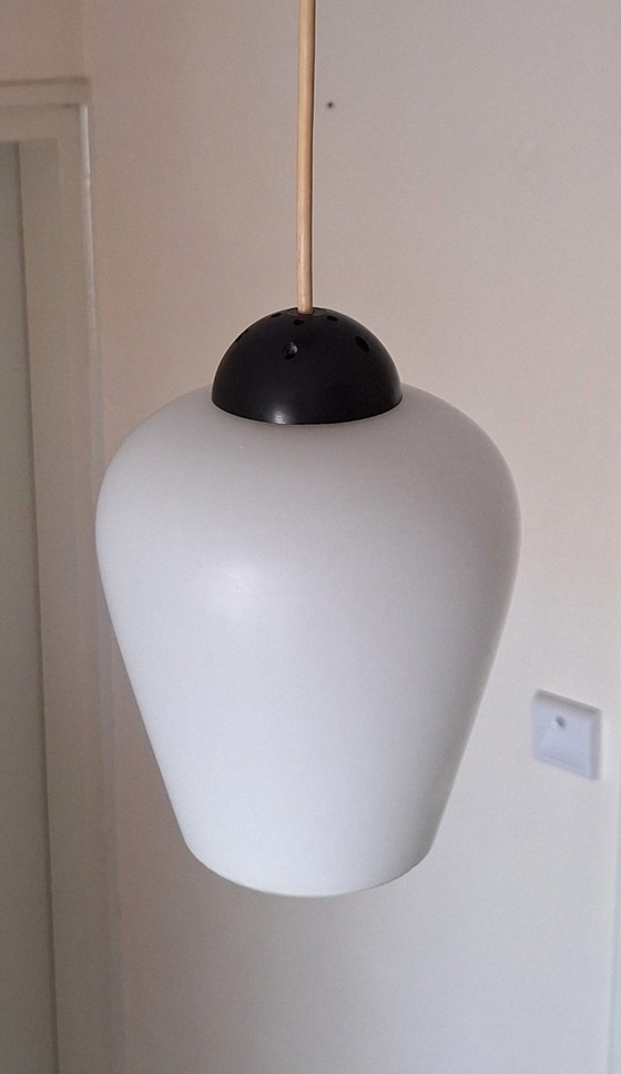 Image 1 of Lampada lampadario - Design olandese - Philips - Louis Kalff - Vetro satinato - Anni '50/60