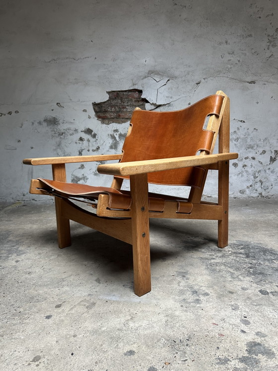 Image 1 of Kurt Østervig Hunting chair Deens design fauteuil eik leder