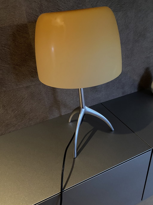 Foscarini lumiere tafellamp - kap geel mat - aluminium pootjes