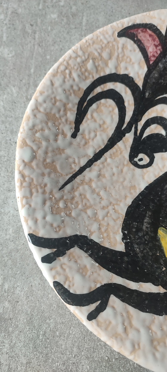 Image 1 of Plat Mural "Toro de Lidia" ceramique Style Pop Art ( Sanguino )
