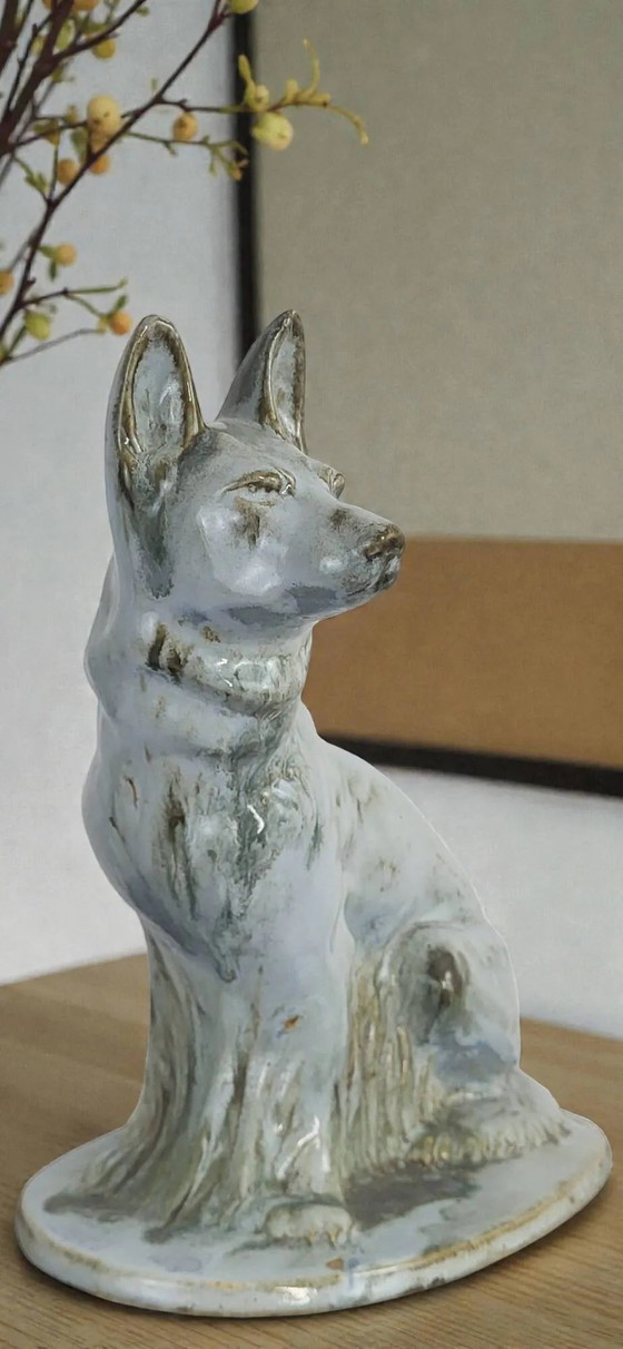 Earthenware Dog, Moulin Des Loups Orchies, Art Deco – Decorative Objects (photo 3 of 9)