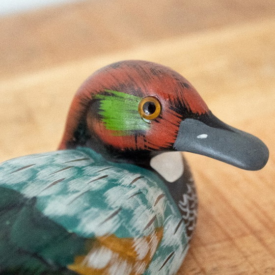 Image 1 of Patito antiguo pintado a mano: decoración para pabellón de caza.