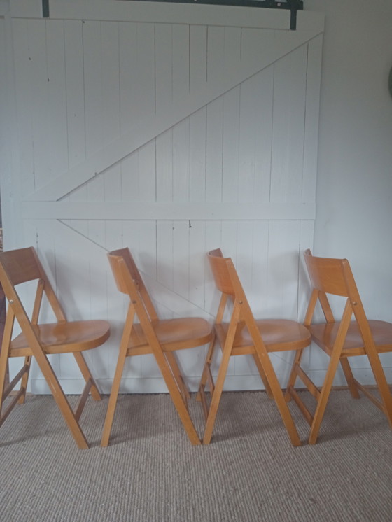 Image 1 of 4 sedie pieghevoli vintage