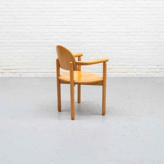 Image 1 of Set of 4 Vintage Beech Dining Chairs