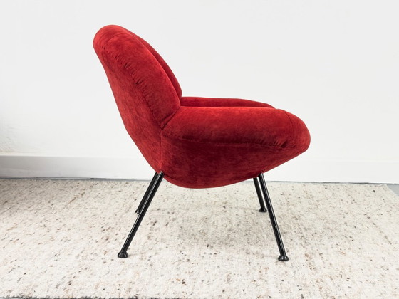 Fauteuils rouges de salon par Fritz Neth pour Correcta, années 1950, lot de 2 – Textile (photo 15 of 20)